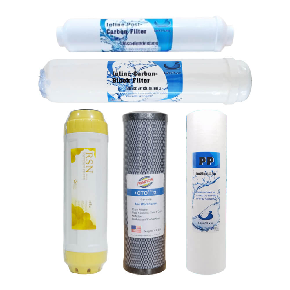 ไส้กรองน้ำ UNI PURE 5 ขั้นตอน รุ่น FUN5S-B
